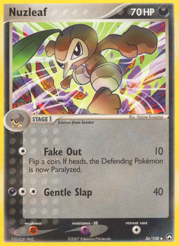 EX Power Keepers Nuzleaf #36/108